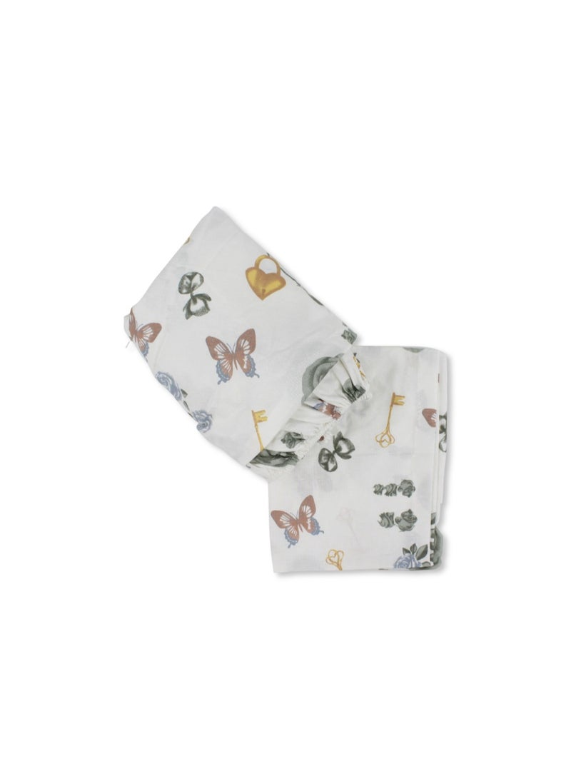 اوركيدز طقم ملاءات سرير - بنقشة فراشات - Image 1