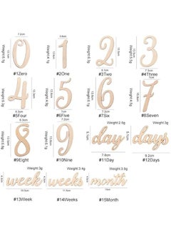 Lolotzii 19 Pieces Baby Milestone Cards, Wooden Numbers Baby Milestone Sign Baby Gift Sets, Newborn Photography Prop Newborn Growth Monthly Card - pzsku/ZF2CC119432728F9A60AFZ/45/_/1718881209/08b3967c-59b6-4cdb-9d10-7c9274e31891