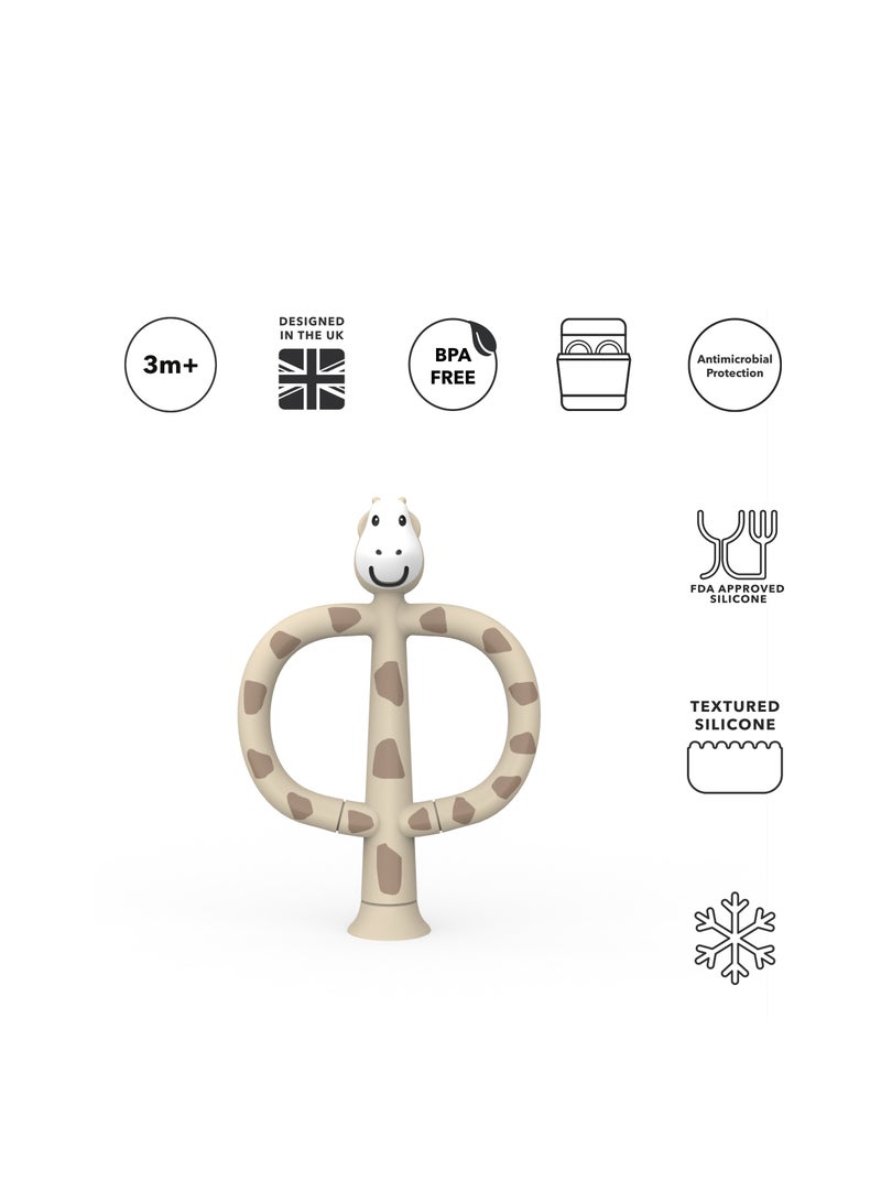 MATCHSTICK MONKEY Training Toothbrush With Stopper Lion and Giraffe - Image 2