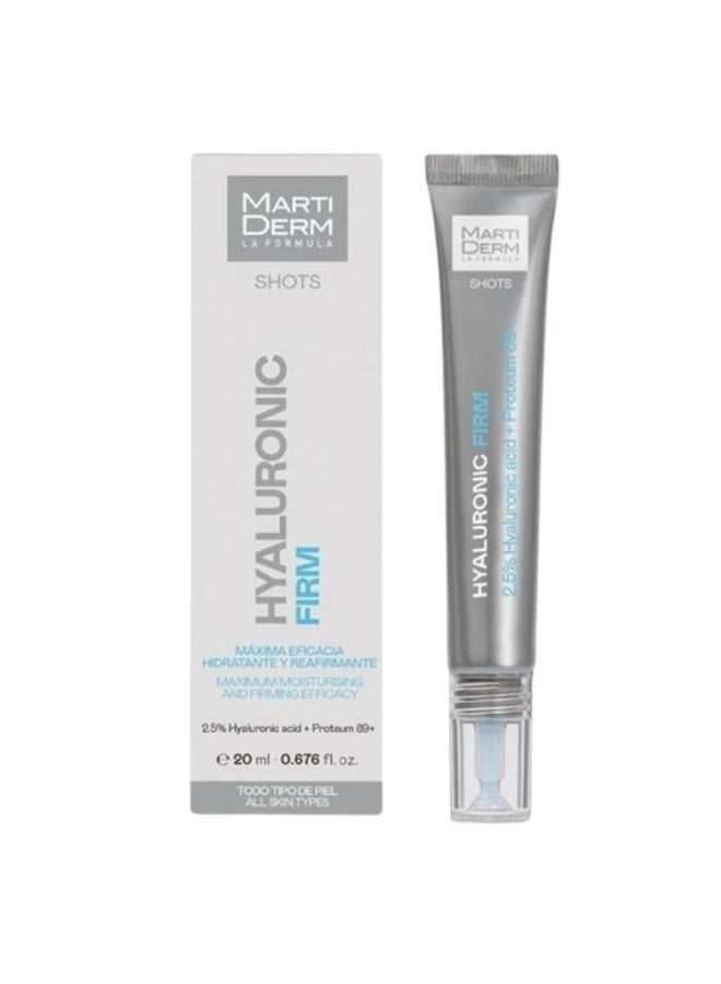 MartiDerm Shots Hyaluronic Firm Intensive Hydrating and Plumping Face Serum - 20ml - Image 1