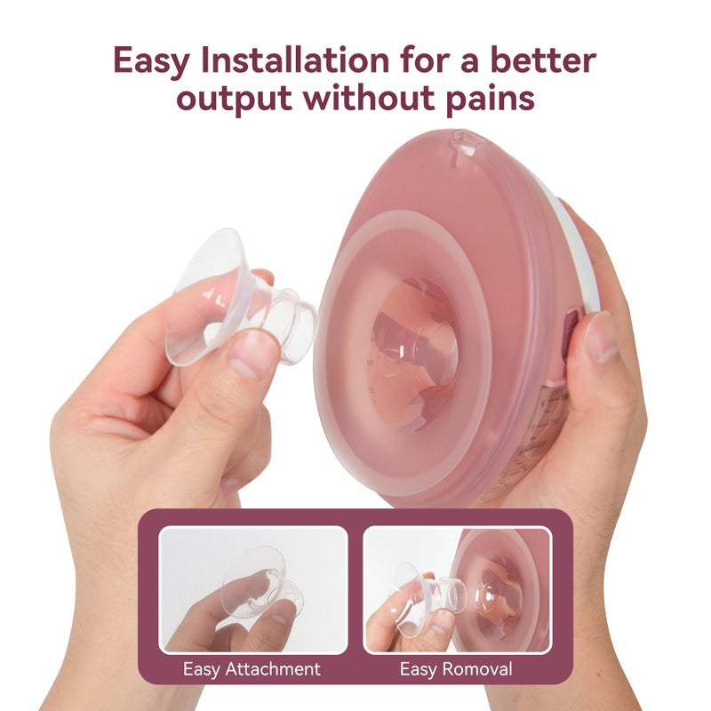 TOVVILD 20mm Flange Inserts for 24mm Flange/Shield, Compatible with Momcozy/Medela/MOMMED/Spectra Breast Pumps, Pump Parts Replace (4PCS 20mm) - Image 5