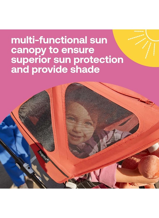 Bugaboo Bugaboo Window hood, extendable for extra coverage and optimal sun protection, compatible with Fox 3 (not compatible with Fox 5)/Cameleon3, Midnight Black  - Image 3