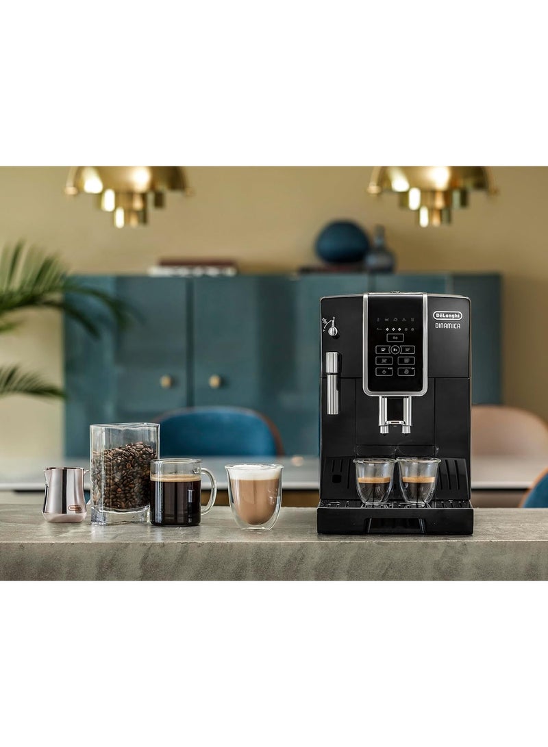 De'Longhi Dinamica Black Fully Automatic  Bean to Cup Espresso and Cappuccino Coffee Machine ECAM350.15.B, Black 1.8 L 1450 W ECAM 350.15.B Black - Image 3