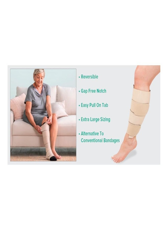 Juzo Reversible Versatile Support 30-60mmHg Calf Compression Wrap, Beige, 2XL Max Long - Image 4