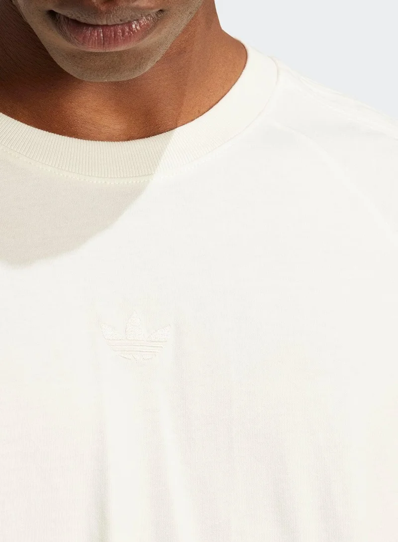 adidas تي شيرت بي إيس تي أبيض رجالي أوريجينالز