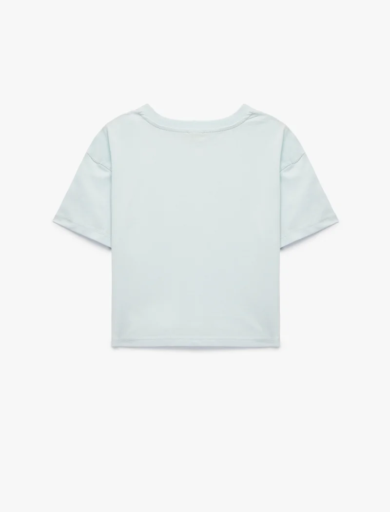 كوتون Bowtie Detail T-Shirt