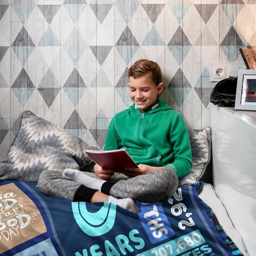 SIKLTY 8 Year Old Boy Birthday Gift, Gifts for 8 Year Old Boys, Boys 8 Years Old Gift Ideas Throw Blanket 60 x 50 Inch - Image 3