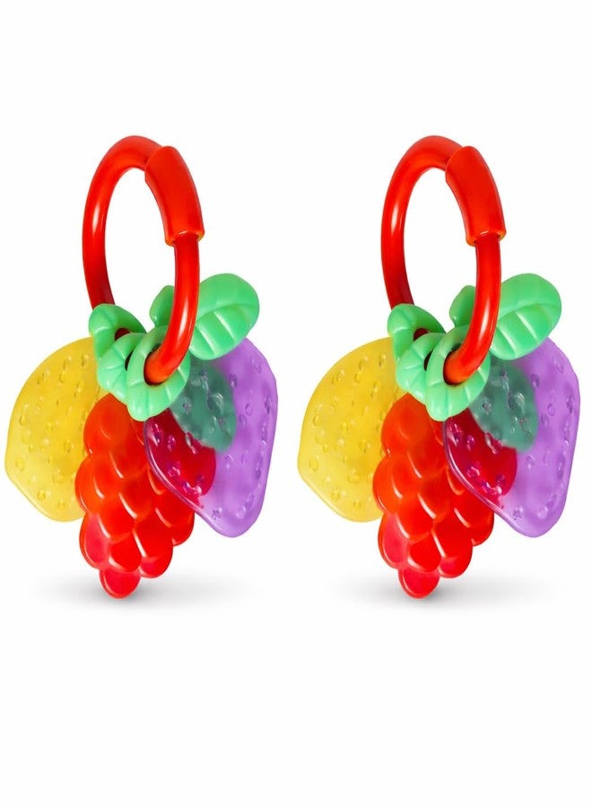 Kalra Magic® Baby Fruit Teethers – BPA-Free Silicone Easy-Grip Teething Toys for Infants | Soft Chewable Baby Teethers Pack of 2 - Image 1