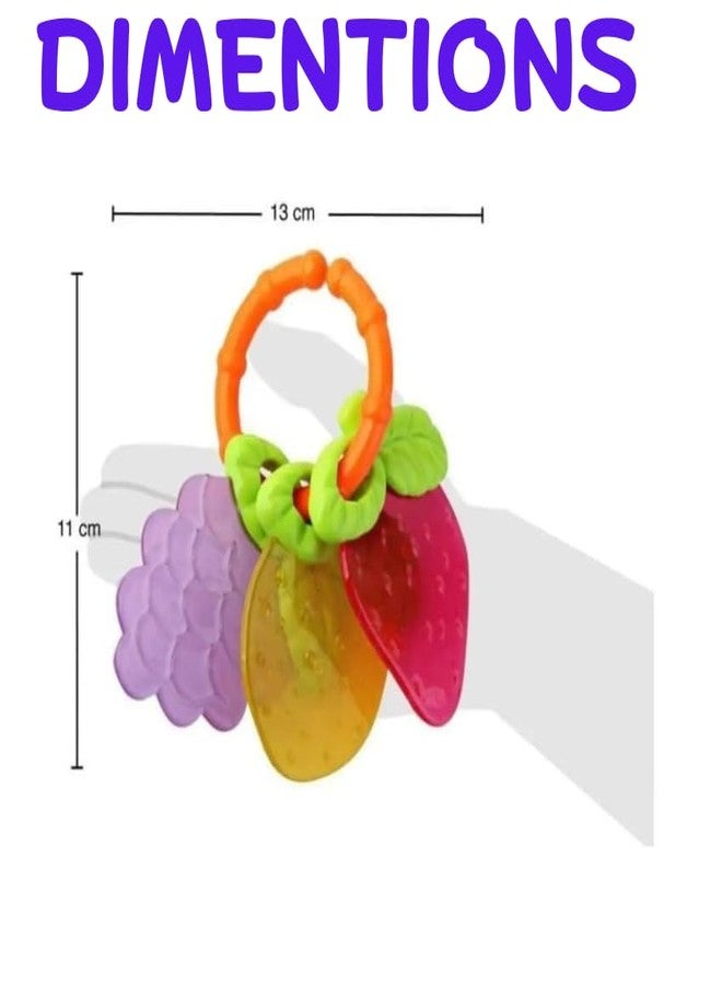 Kalra Magic® Baby Fruit Teethers – BPA-Free Silicone Easy-Grip Teething Toys for Infants | Soft Chewable Baby Teethers Pack of 2 - Image 2