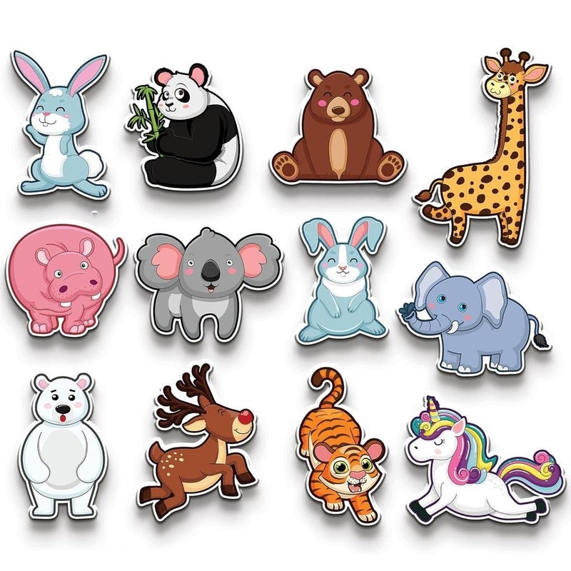 Click n ship Animal Fridge Magnets Set for Kids - Image 2