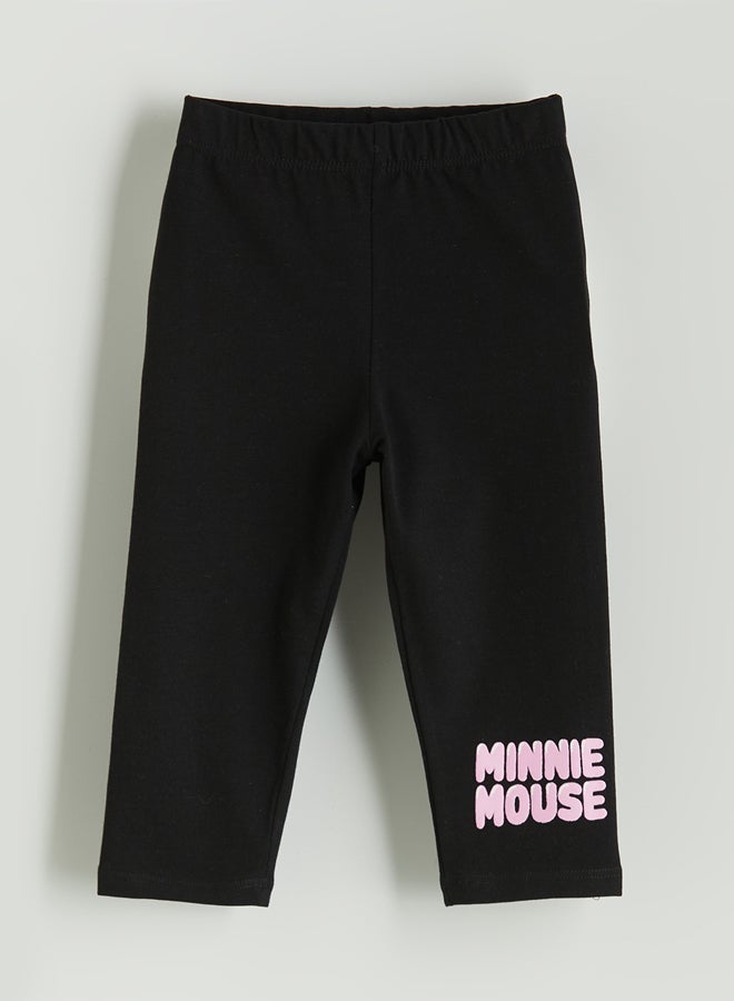LC WAIKIKI Girls' Minnie Mouse Printed  Leggings - Image 1