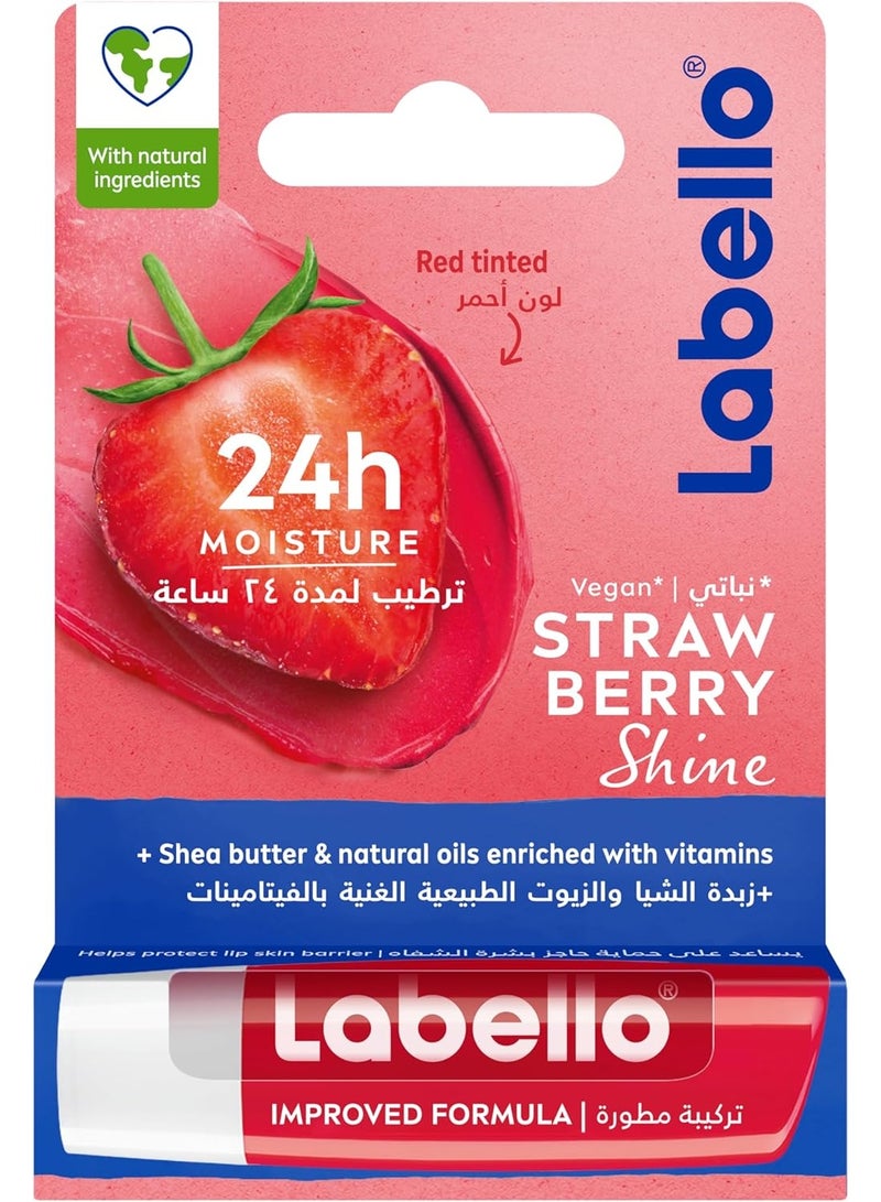 Labello Strawberry Lip Balm Moisturizing Lip Care 4.8gm
