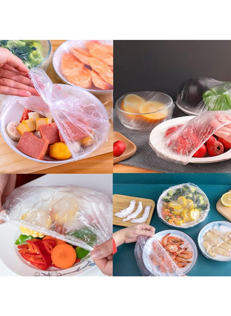 LIMOS 100-Pack Disposable Fresh-Keeping Elastic Food Lid Bags for Leftovers and Meal Preparation  - Image 5