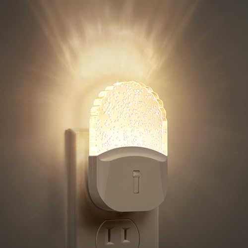 DORESshop LED Night Light, Baby Night Lights [2 Pack], Plug in Night Light with Auto Dusk to Dawn Sensor, Adjustable Brightness NightLight for Kids, Bathroom, Bedroom, Nursery Room, Soft White 3000k - Image 1