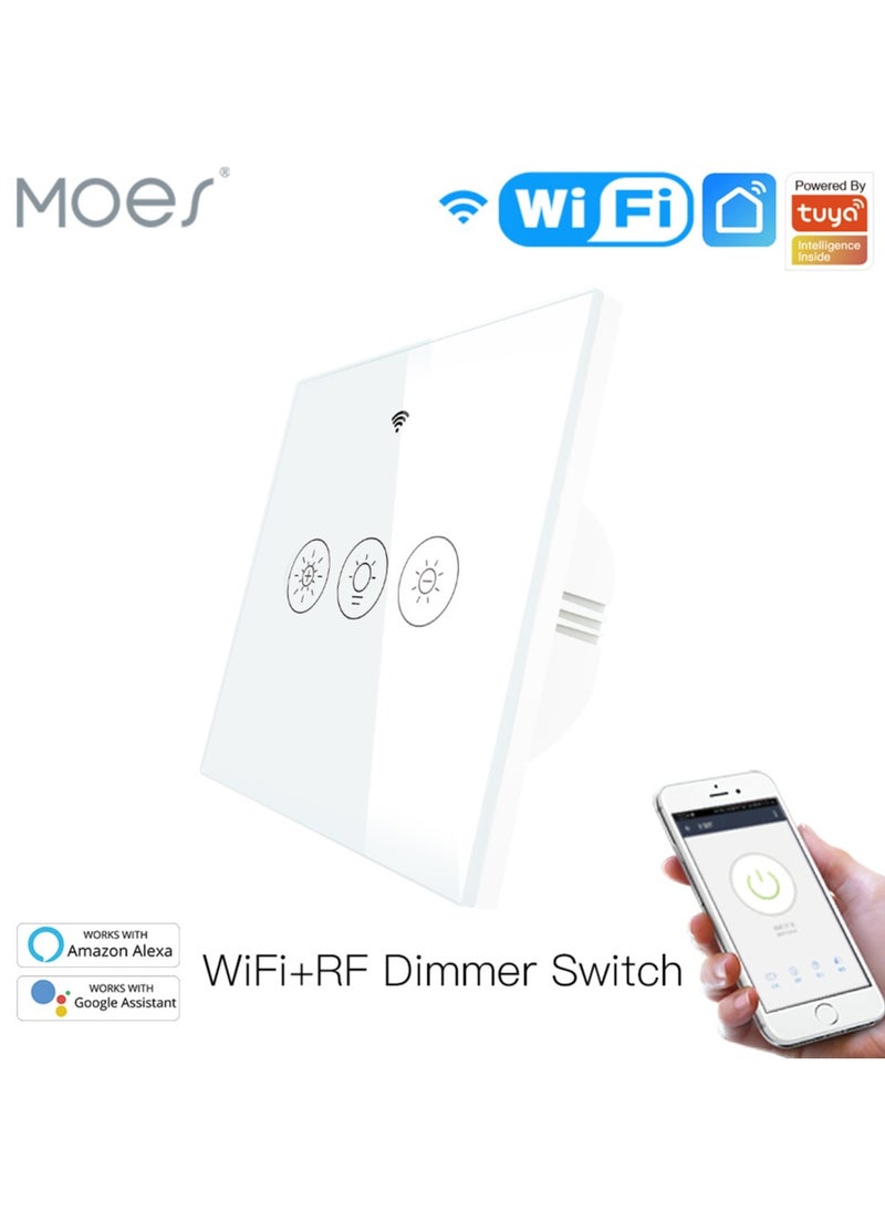 MOES - Smart Dimmer WiFi Switch Touch Glass Panel - Image 1