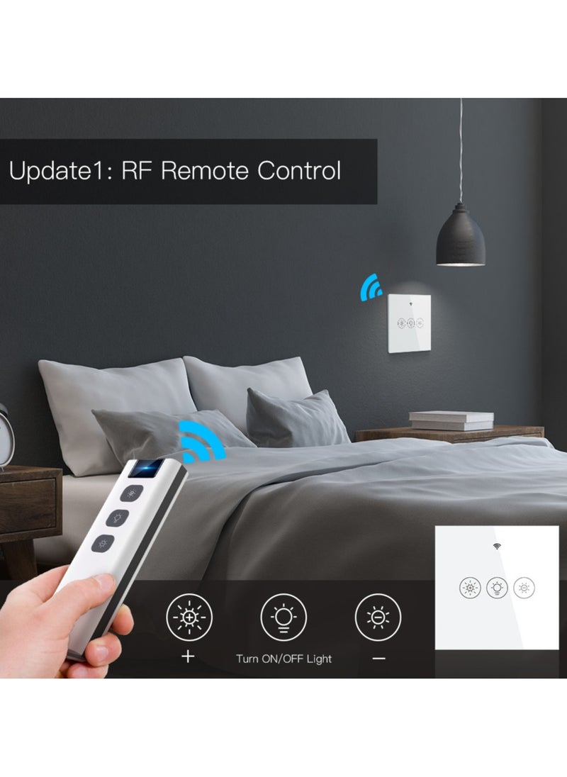 MOES - Smart Dimmer WiFi Switch Touch Glass Panel - Image 1