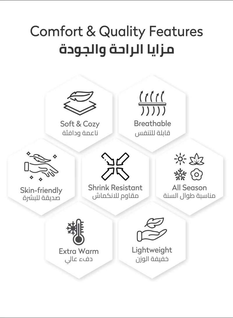 دوناتيلا بطانية صوف الوافل الناعمة مقاس واحد (170 * 200 سم) بدون سقيفة ، لا بيلينغ أفخم دافئ رمي 300 جي إس إم بطانية خفيفة الوزن للسرير والأريكة والكرسي والأريكة والتخييم ، رمادي فاتح