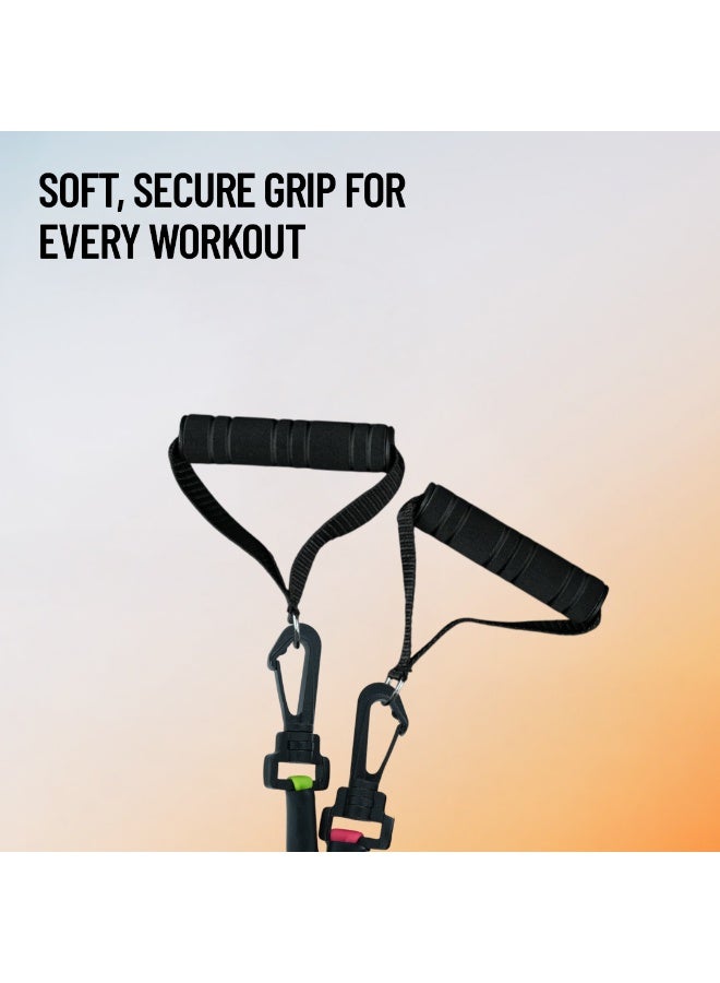 AXOX Fitness Pilates Trimmer Xtra – Multicolor Latex Tube with Soft Grips for Full Body Toning & Stretch - Image 2