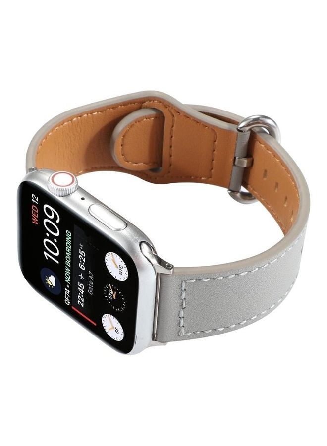 NIBEMINENT Replacement Watchband For Apple Watch Grey - Image 4