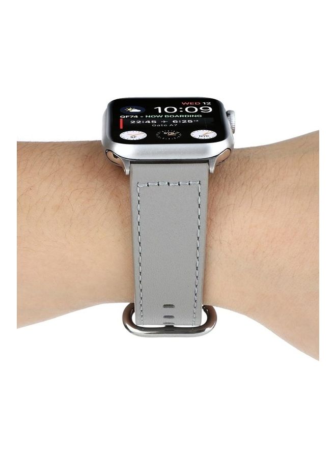 NIBEMINENT Replacement Watchband For Apple Watch Grey - Image 5