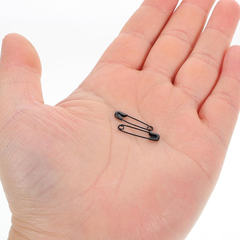 120pcs 19mm Safety Pins for Clothes Metal Mini Name Tag Pins DIY Craft Sewing Accessories and Jewelry Making Black Silver Random Color - Image 4