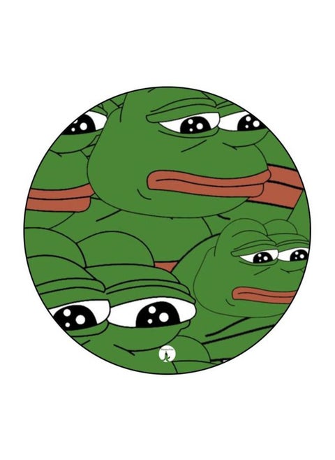 Pepe The Frog Printed Badge Green/White/Red