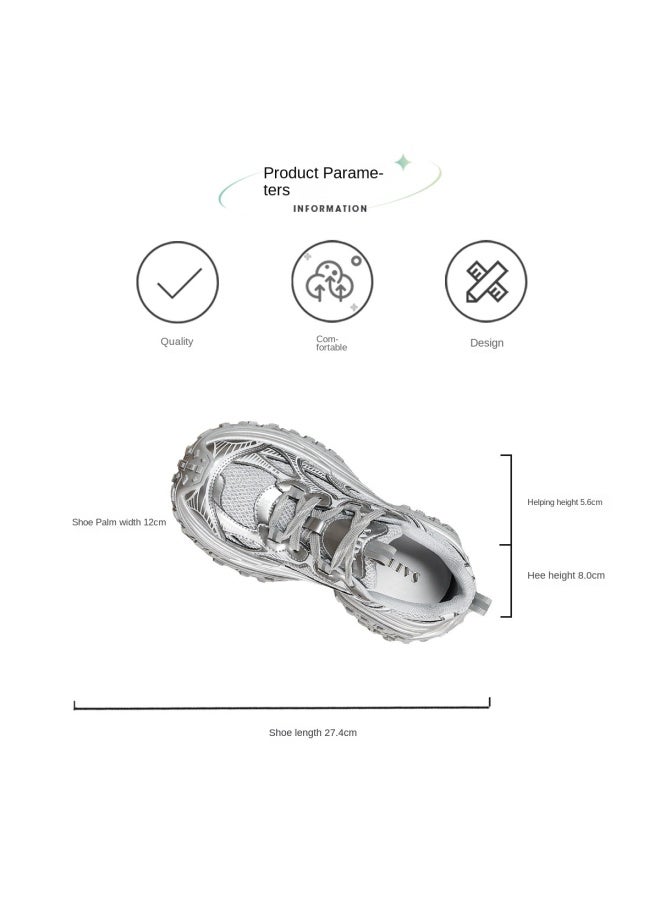 SAFIYA Instant 8cm Increase Saturday Brand 2025 Spring/autumn Breathable Sports Casual Shoes Thick-sole Dad Shoes Women's Shoes - Image 5