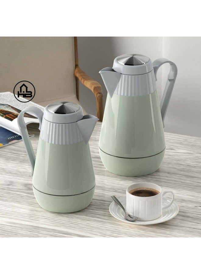 Lavidar vaccum flask 0.5ml/Elegant Thermos/Glass inner/Hot&Cold/HB