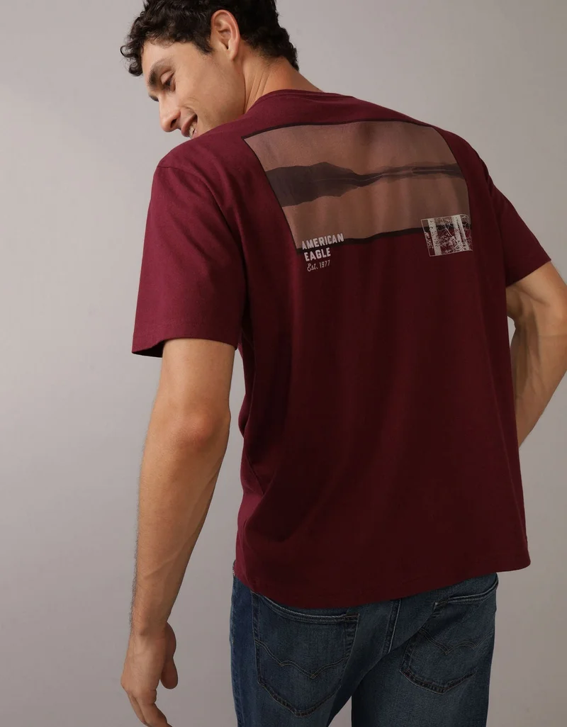 امريكان ايجل تي-شيرت بطبعة شعار