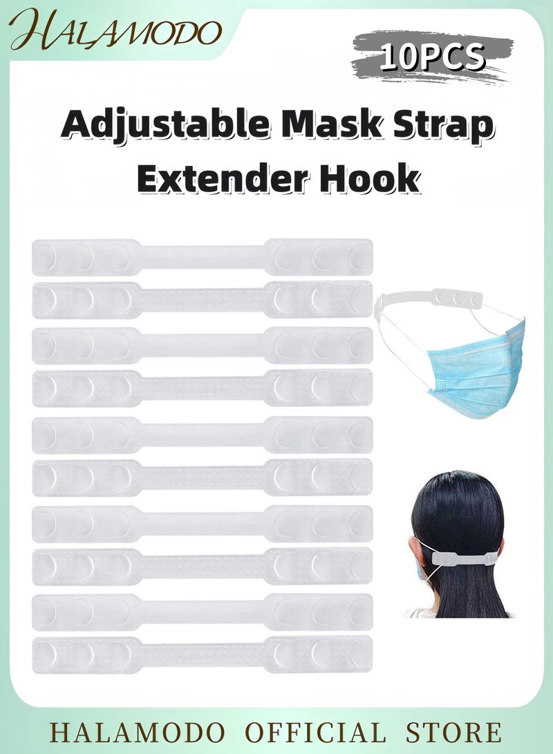 HALAMODO 10 PCS Adjustable Mask Extension Strap for Adults and Kids Comfortable Elastic Ear Saver Universal Mask Strap Extension Soft and Durable Face Mask Ear Protector Reusable and Convenient for Daily Use - Image 1