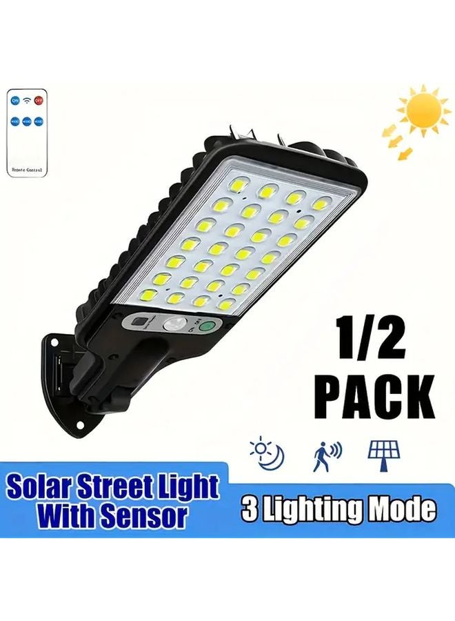 2pcs Smart Solar Light Outdoor Motion Sensor 3 Modes Remote Control For Garden Garage - Image 2