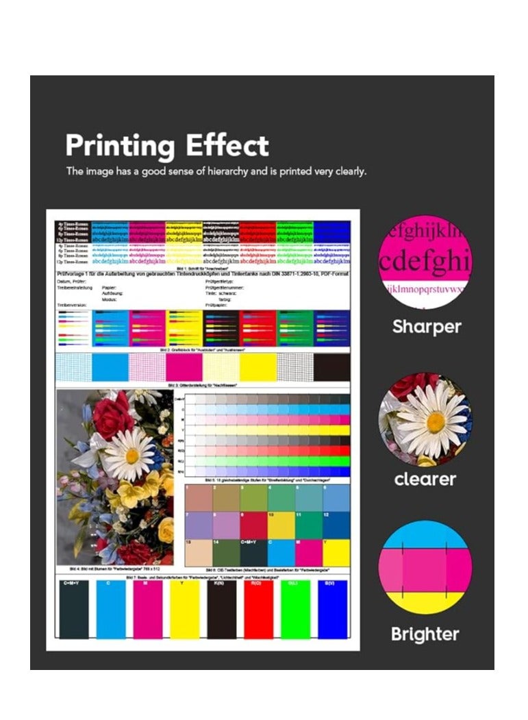108 Compatible Ink Set For L8050 70 ml Multipack Black, Cyan, Yellow, Magenta, Light cyan, light magenta  - Image 2