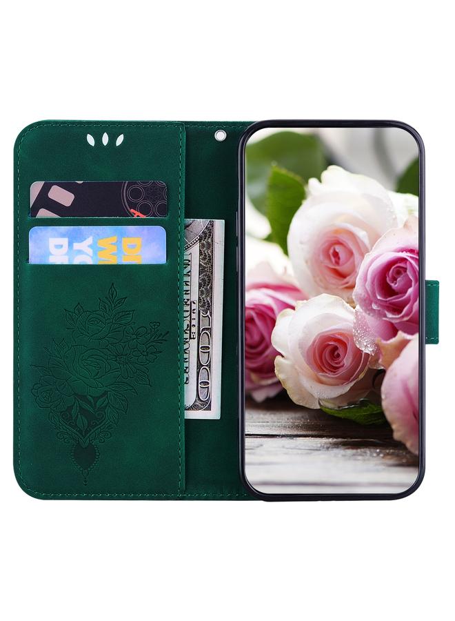 S-TOP Case For Samsung Galaxy A41 Butterfly Rose Embossed Leather Phone Case - Image 4