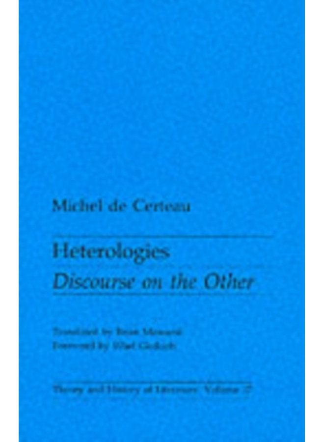 Heterologies Discourse on the Other - Paperback
