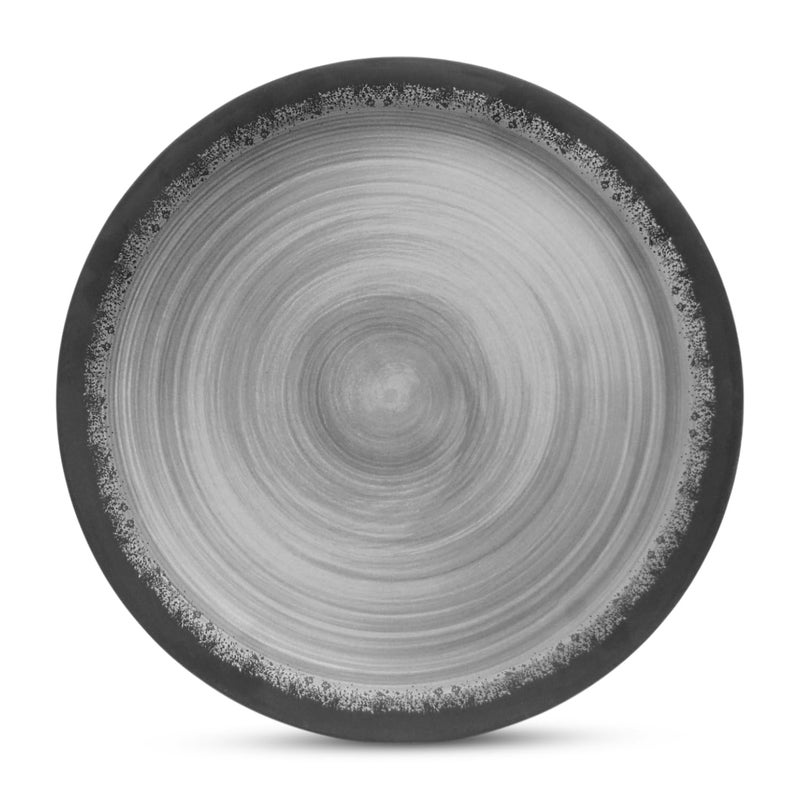 Superware سوبر وير | ميلامين نقي | مجموعة أطباق العشاء - دائرية سوداء غير لامعة 11 بوصة (6 قطع) - Image 4