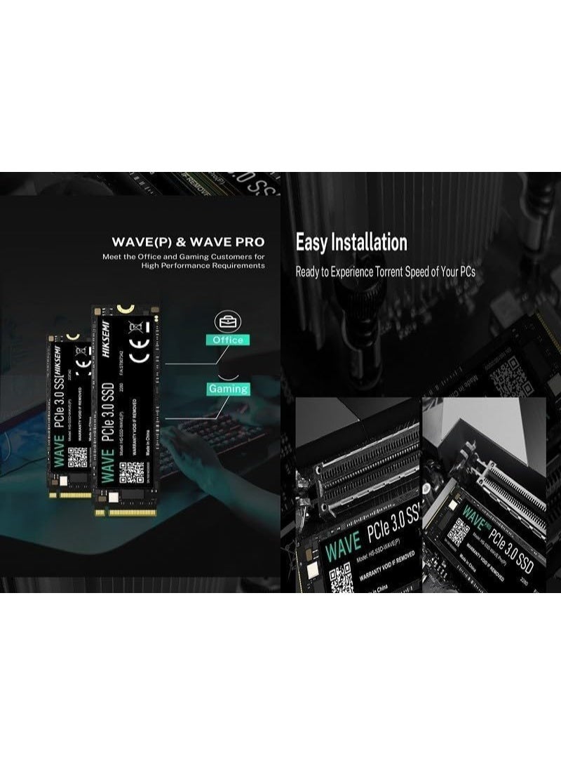 HIKSEMI 256GB NVMe M.2 PCIe Gen 3 SSD Up to 2280MB/s, Internal Solid State Drive for Desktop Laptop - Image 3
