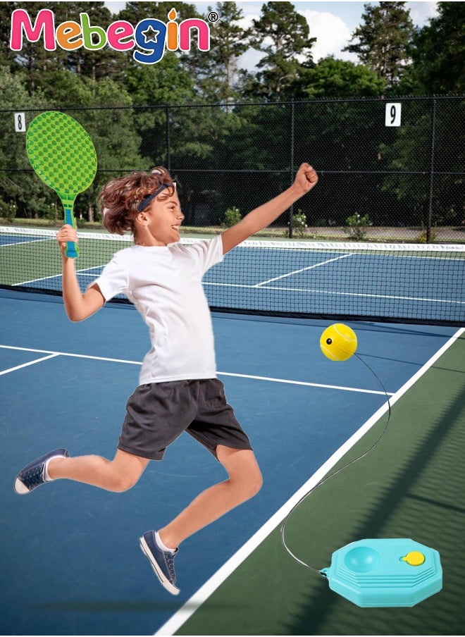MEBEGIN Tennis Trainer Rebound Ball with 1 String Balls 2 Racket, Solo Tennis Training Equipment for Self-Pracitce, Portable Tennis Training Tool, Tennis Rebounder Kit,Suitable for Beginners Sport Exercise  - Image 2