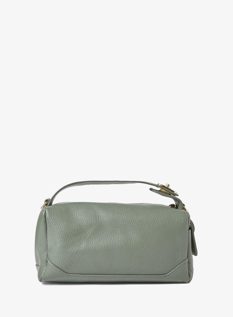 Styli Green Pebbled Texture Crossbody Bag - Image 2