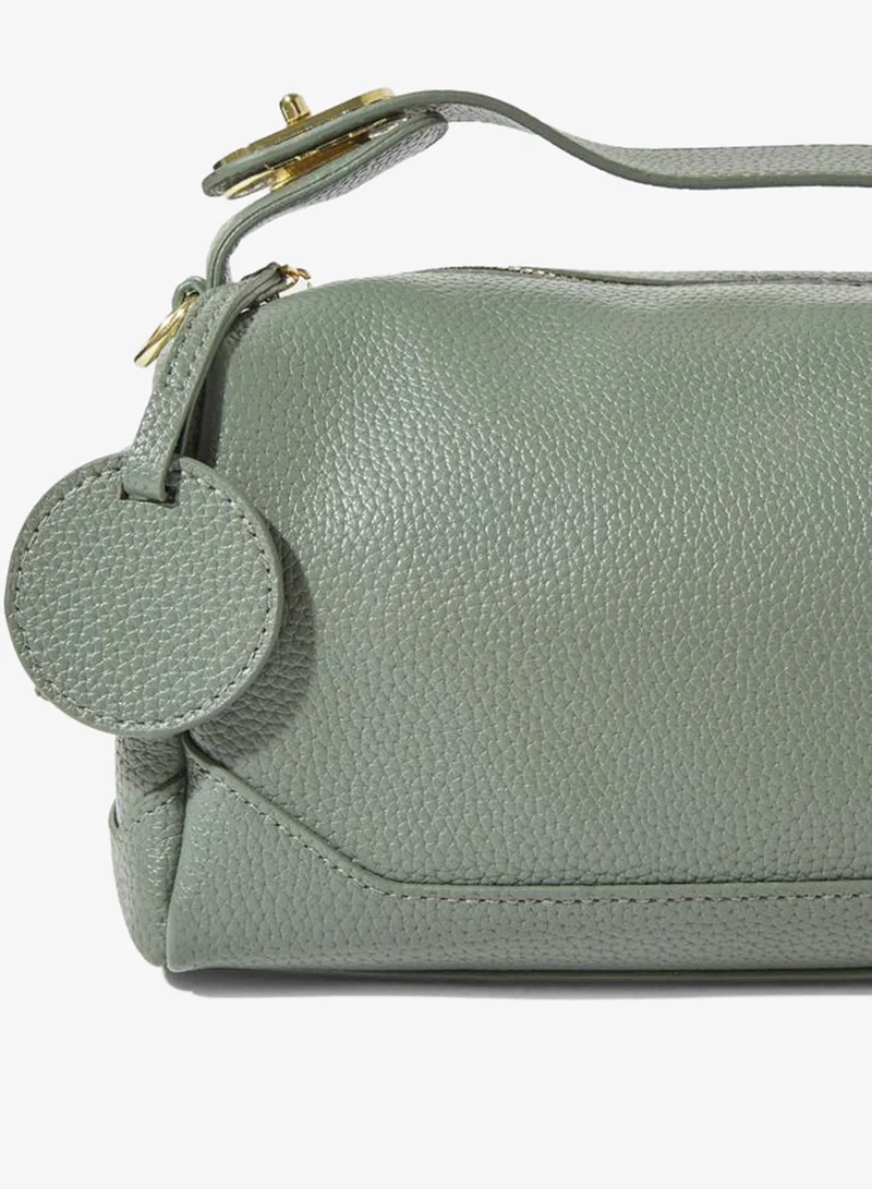 Styli  Green Pebbled Texture Crossbody Bag for Women | Best Price UAE