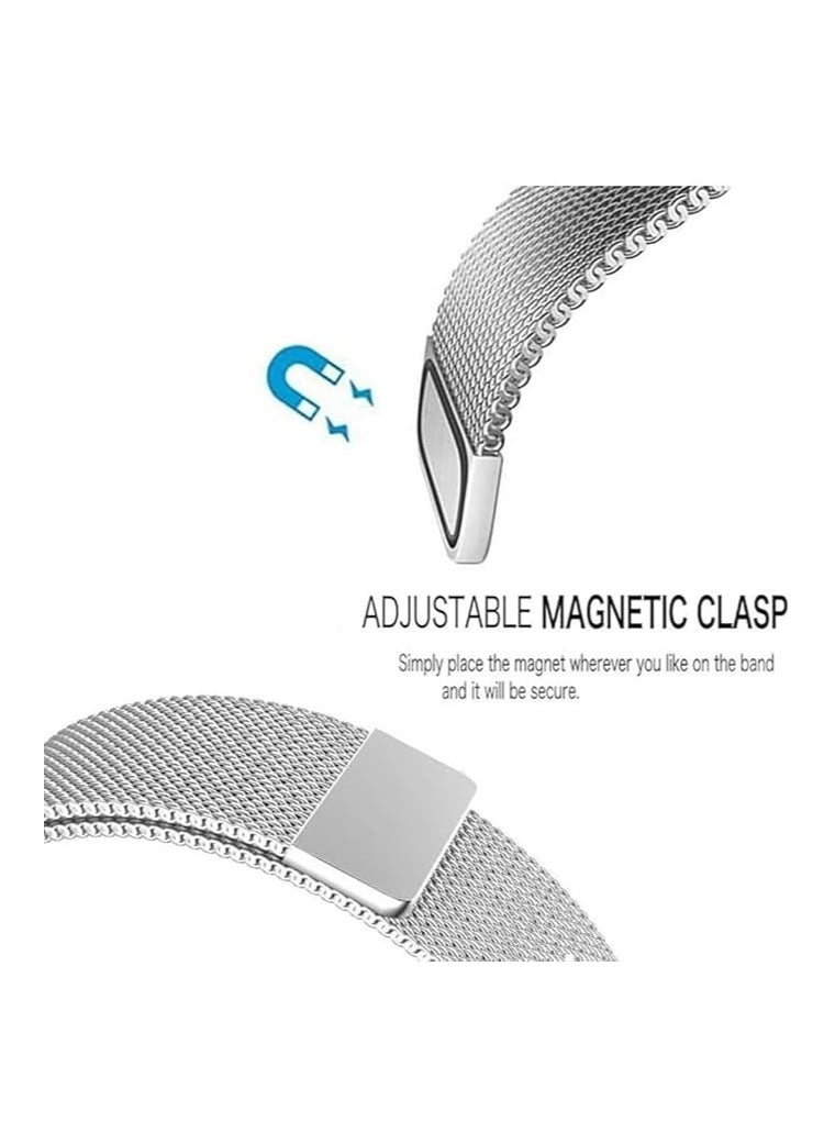 Generic - Magentic Metal Strap Samsung Galaxy Watch 7 Ultra 47mm (2024) - Silver - Image 1