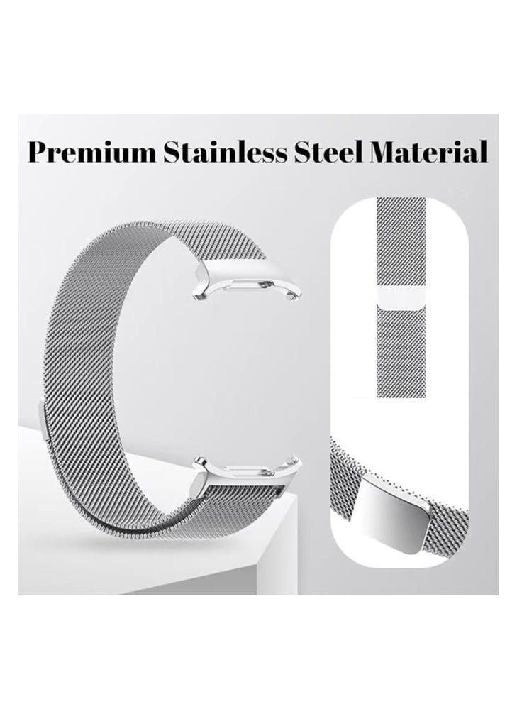 Generic - Magentic Metal Strap Samsung Galaxy Watch 7 Ultra 47mm (2024) - Silver - Image 1