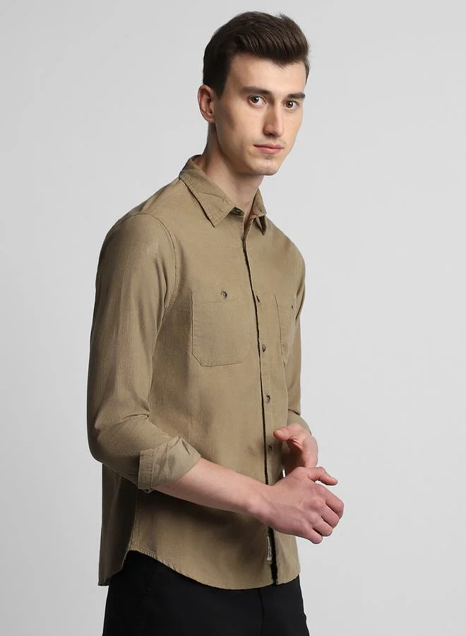 Dennis Lingo Casual Shirt with Patch Pocket by Styli