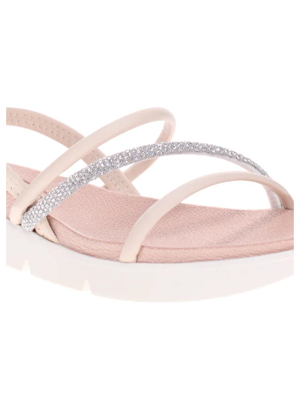 Beira Rio Beira Rio Ladies Flat Sandals Cream | Made In Brazil