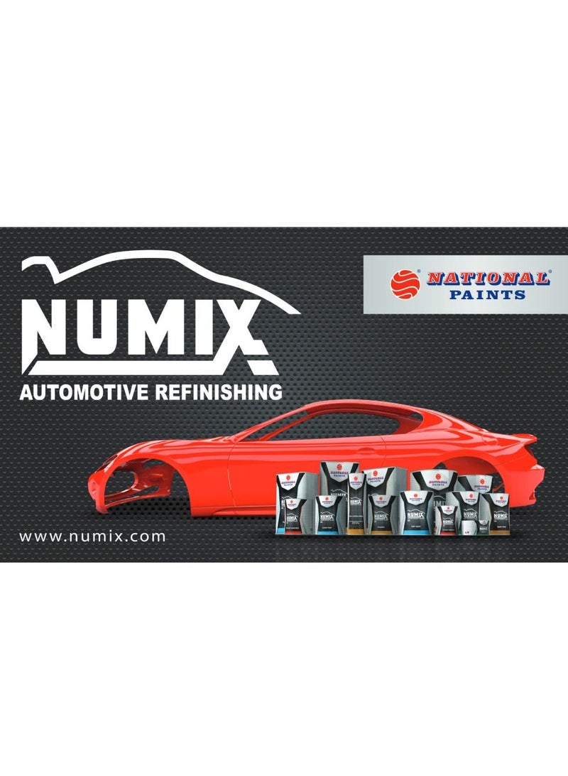 NUMIX Numix High Solid (HS) Fast Dry Clear Coat (1 Liter) + Hardener Specially Designed for Automotive by National Paints  - Image 4