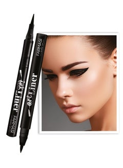 FARMASI FARMASI Makeup Ink Liner, Enriched Waterproof Formula and Long Lasting Wear, Smudge Resistant, Sweat Resistant, Quick Drying, Black, 0.03 fl. oz. / 1.2 ml  - Image 3