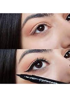 FARMASI FARMASI Makeup Ink Liner, Enriched Waterproof Formula and Long Lasting Wear, Smudge Resistant, Sweat Resistant, Quick Drying, Black, 0.03 fl. oz. / 1.2 ml  - Image 2