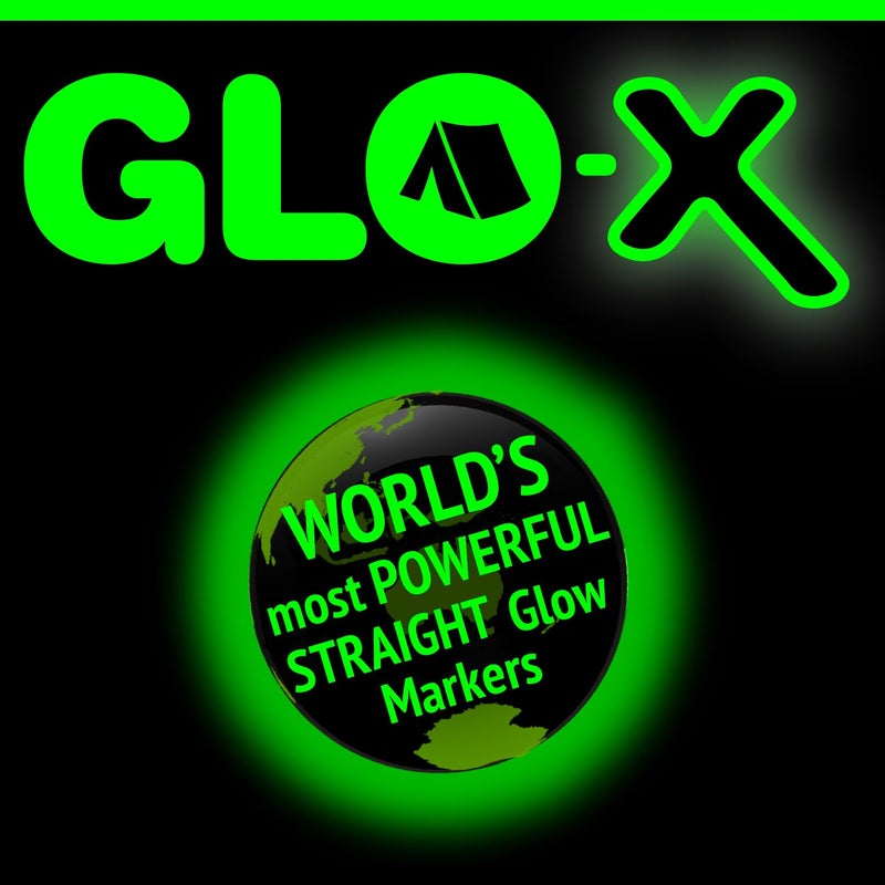 GLO-X Glow Markers - Powerful Glow in The Dark Camping Accessories for Tent Campers - Solar Powered (Straight Marker) - Image 4