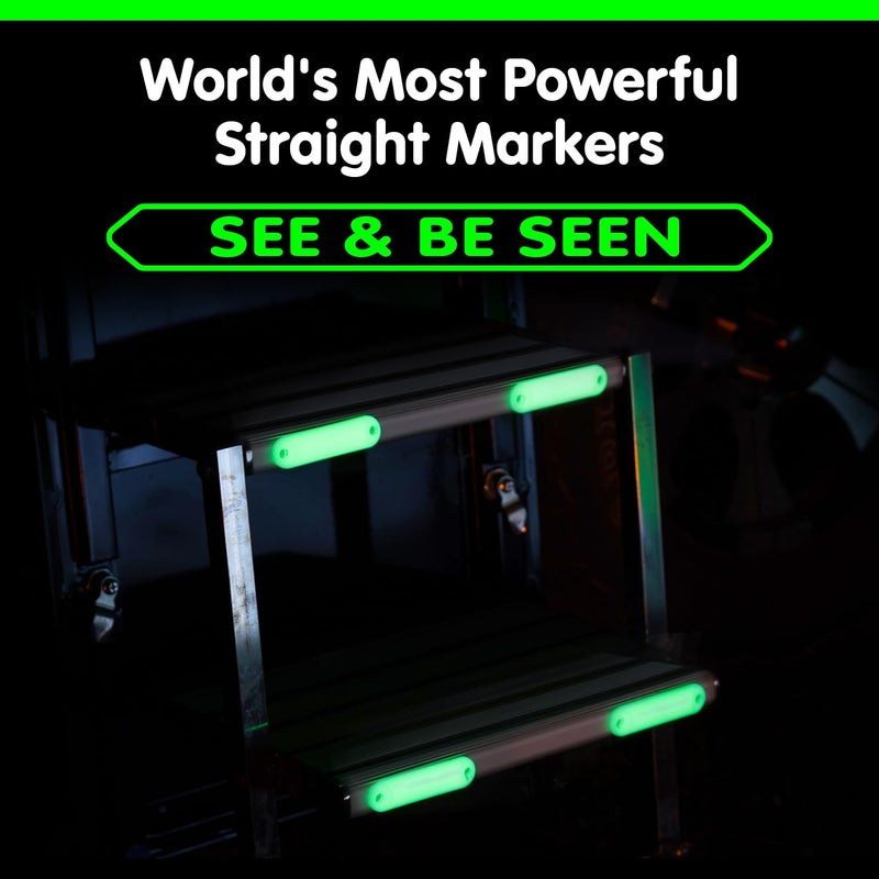 GLO-X Glow Markers - Powerful Glow in The Dark Camping Accessories for Tent Campers - Solar Powered (Straight Marker) - Image 3