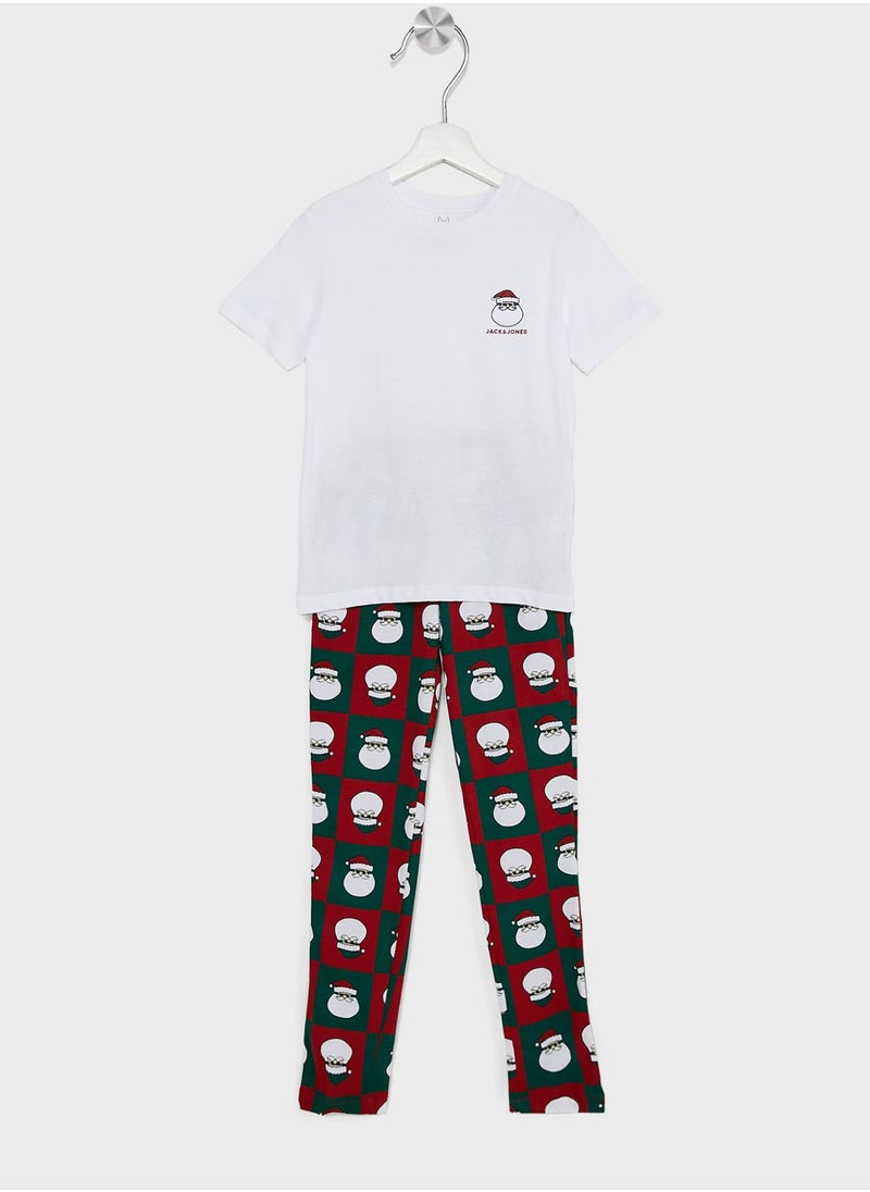Jack & Jones Junior - Youth Printed T-Shirt & Sweatpants - Image 1