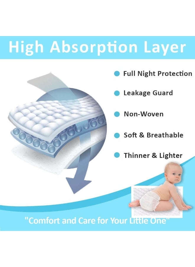 Cute 'n' Cuddle Cute 'n' Cuddle 90 Pcs Disposable Changing Mat White 60cmX45cm With 90 Disposable Scented bags Blue  - Image 2